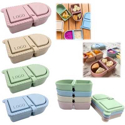 Silicone Dual-Compartment Food Container
