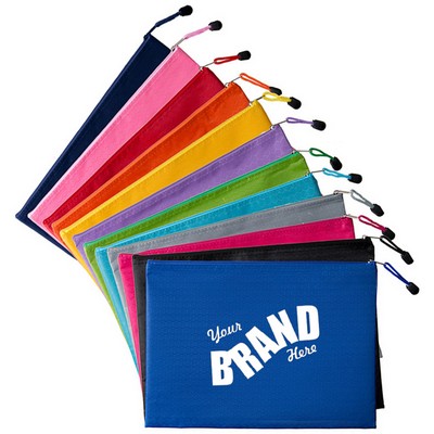 Durable Honeycomb Pattern Oxford Cloth Document Bag with Zipper Closure