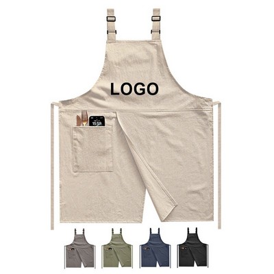 Unisex Cotton Linen Kitchen Apron