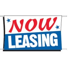 Heavy-Duty Scrim Catch All Banner (Now Leasing) (3' x 5')