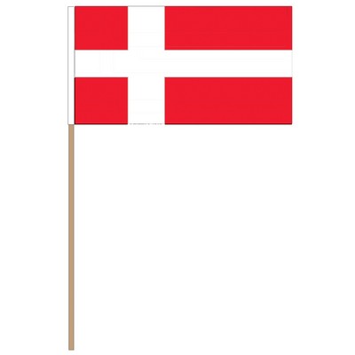 Denmark International Collection Hand Flag (9" x 12")