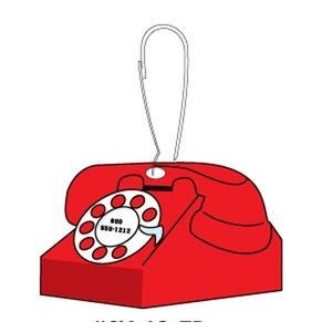 Rotary Dial Telephone Zipper Pull