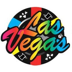 Las Vegas Poker Chip Promotional Magnet w/ Strip Magnet (8 Square Inch)