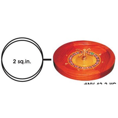 Roulette Table Key Chain w/Clear Mirrored Back (2 Square Inch)