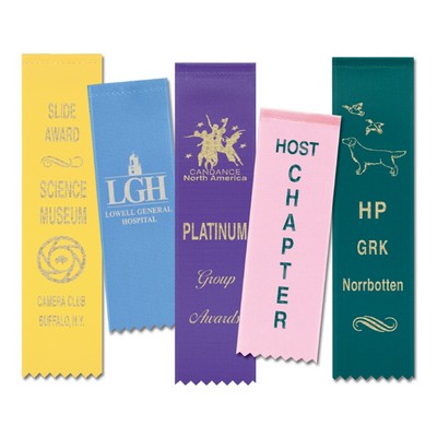 Custom Printed Hemmed Top Ribbon (1 5/8"x6")