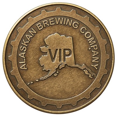 Antique Brass/Verbronze? Coin - Medallion (1-1/4")