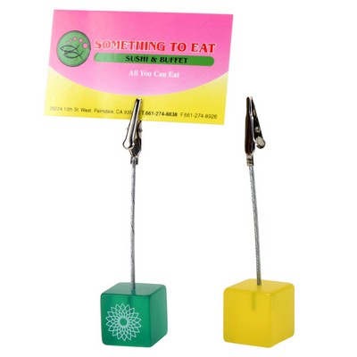 Clearance! Cube Memo/Photo Holder