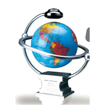 8" Magnetic Floating Blue Globe