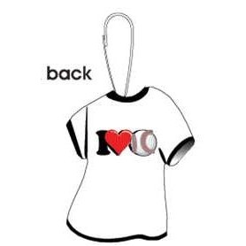 I Love Baseball T-Shirt Zipper Pull