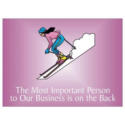 Female Skier Rectangle Photo Hand Mirror (2½"x3½")