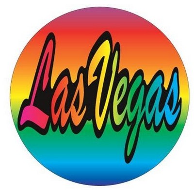 Las Vegas Round Metal Photo Magnet (2 1/2" Diameter)
