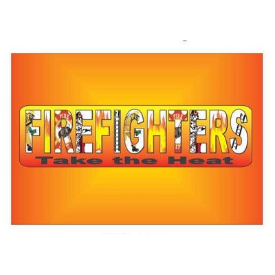 Fireman Slogan Rectangle Metal Photo Magnet (2"x3")