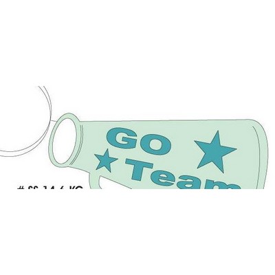 Megaphone Executive Keychain w/Mirrored Back (6 Square Inch)