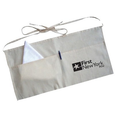 Economical Waist Apron W/ 2 Equal Compartments