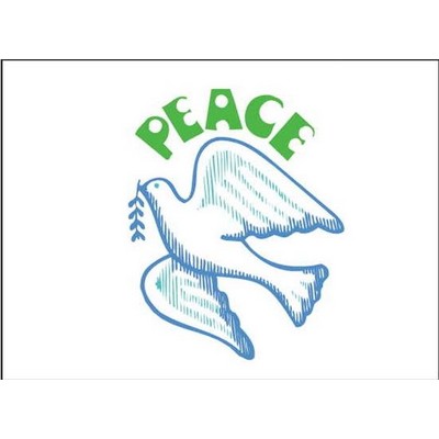 Peace Dove Metal Photo Magnet (2 1/2"x3 1/2")