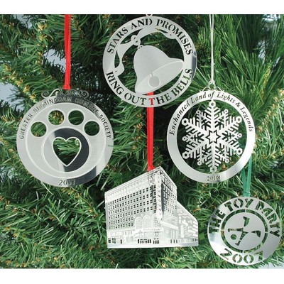 0.5mm Custom Stainless Steel Ornament (2")