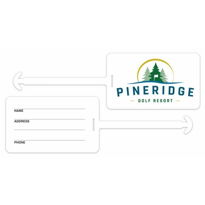 Lightweight Golf Bag Tag (4.5" x 2.5')
