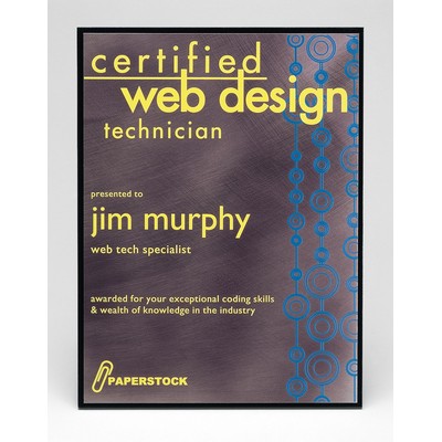 STRIATA: Metal Desk or Wall Award