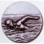 Stock Newport Mint Medal - 1 1/2" (Swimming Female)