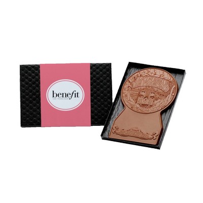 4"x 6" Custom Decorated Chocolate Shape with Classic Custom Packaging
