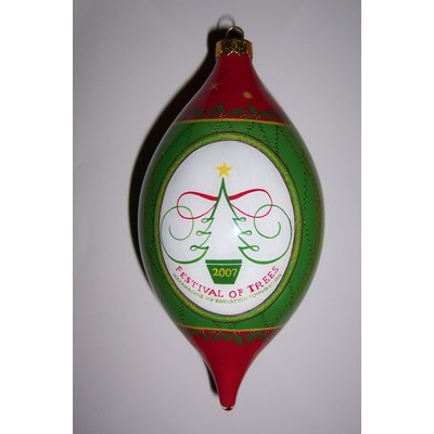 Large Olive Shape Glass Ornament - Fine Art Artwork