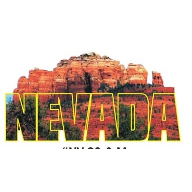 Red Rock Canyon Magnet w/ Full Magnetic Back (10 Square Inch)