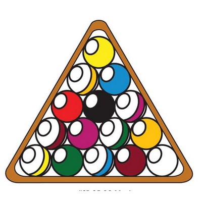 Pool Ball Rack Maxi Magnet (4 Square Inch)