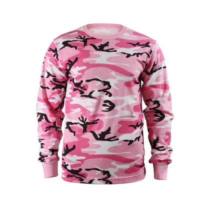 Pink Camouflage Long Sleeve T-Shirt (S to XL)
