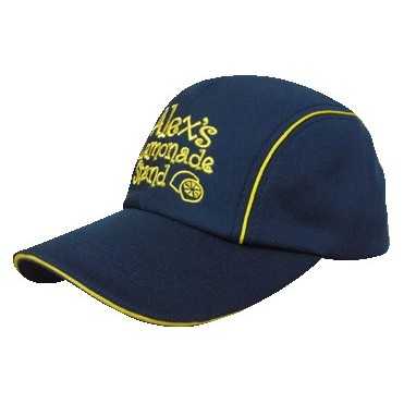 Runners Cap w/Crown Piping & Sandwich Visor