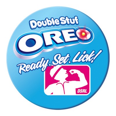 6" Round Full Color Flashing Blinking Button