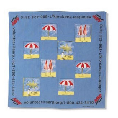 Printed Cotton Bandana (21"x21")