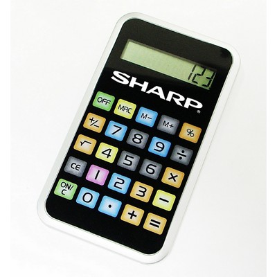 Black Phone Look Desk Top Calculator