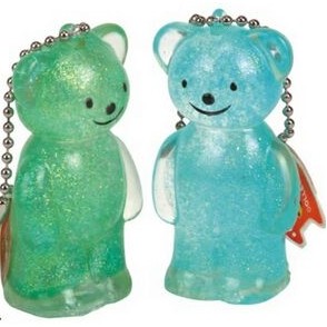 Translucent Gel Bear Key Chain