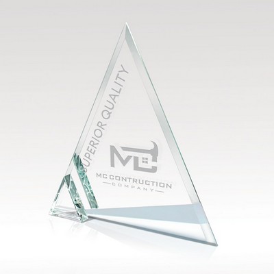 9" Triangle Award - Azul Ice