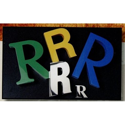 Reverse Channel Fabricated Stainless Finish 22" Letters w/ 1/2" Depth