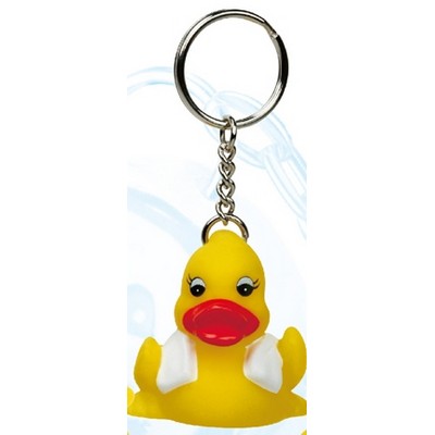 Mini Rubber Fitness Duck Key Chain©