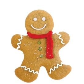 Gingerbread Man Promotional Magnet w/ Strip Magnet (3 Square Inch)