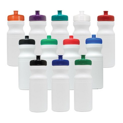 24 Oz. Bike Bottle w/Color Lid