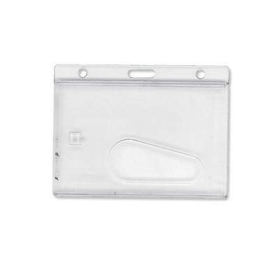 Vertical Hard Plastic ID Badge Holder