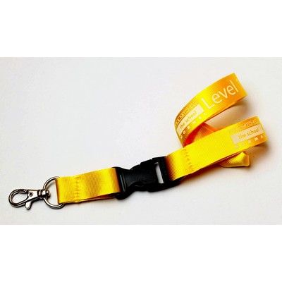 1" Gold Nylon Lanyards (20 Mil)