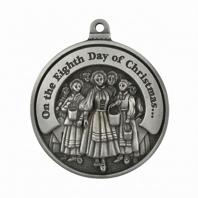 Twelve Days of Christmas Full Size Ornament (Day 8 - Eight Maids-a-Milking)