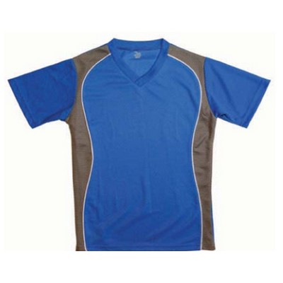 Youth V-Neck Jersey w/Contrast Piping