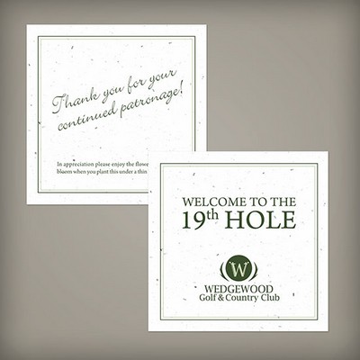 Double-Sided Plantable Square Coasters