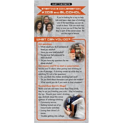 Starting a Conversation Alcohol Just the Facts Rack Card (4" x 9")