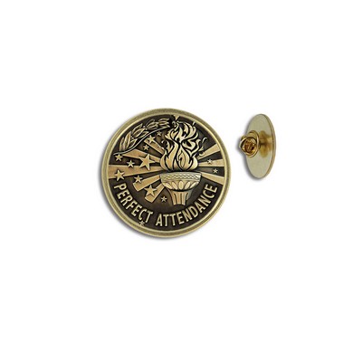 Perfect Attendance Lapel Pin (1")