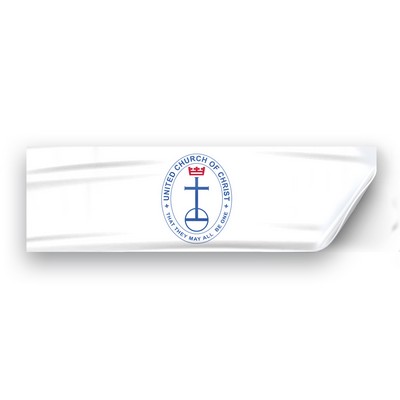 United Church of Christ Window Decals 3x10 Inch