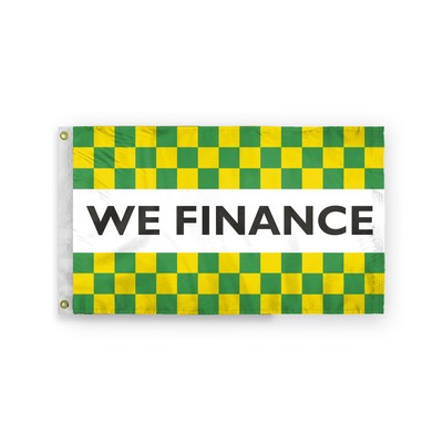 We Finance Checkered Flags 3x5 foot