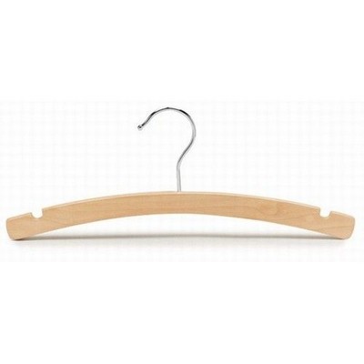 12" Children's Arched Wood Dress/Shirt Hanger