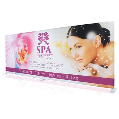 20' EZ Tube Display - Straight Double-Sided Graphic Package