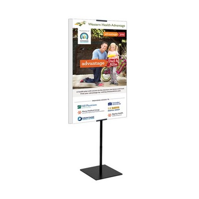 Economy Banner Stand Kit, Double Sided Premium Film (23" x 48")